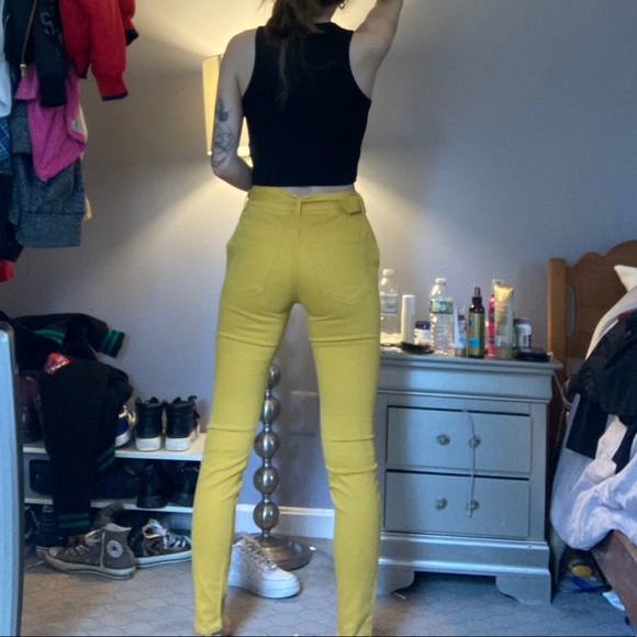Express yellow pants - Picture 4 of 4
